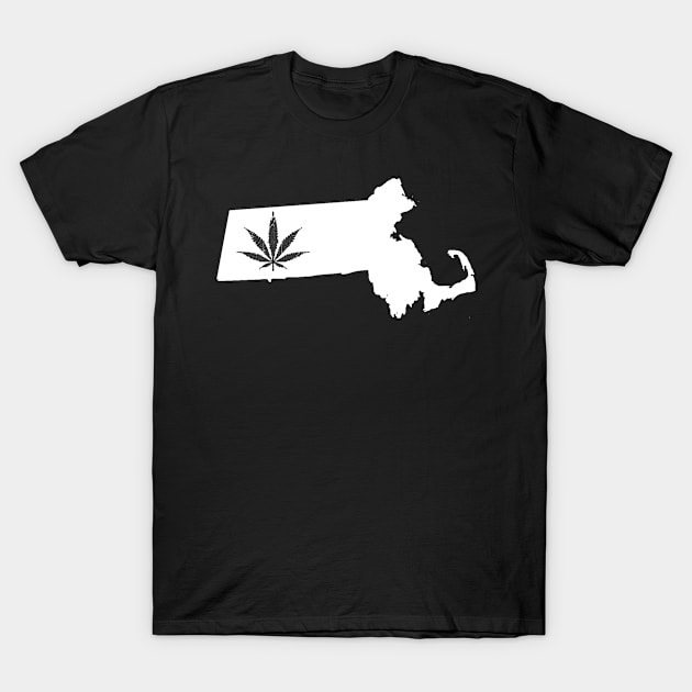 Massachusetts Weed 420 T-Shirt by Flippin' Sweet Gear